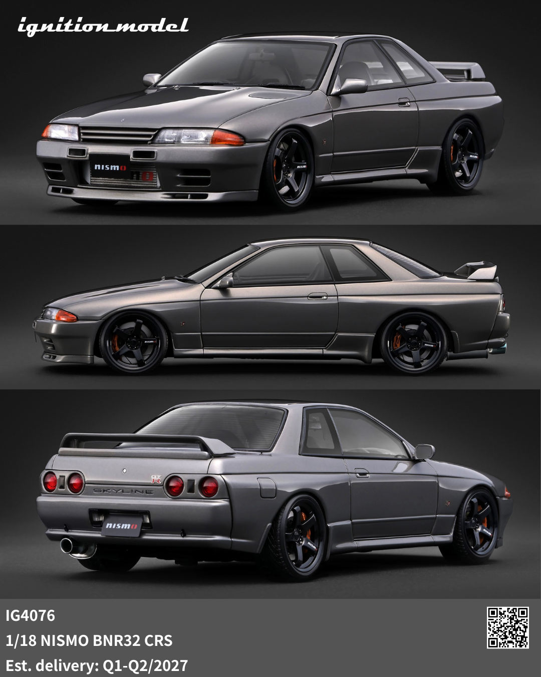 (Preorder) Ignition Model 1:18 NISMO BNR32 CRS IG4076