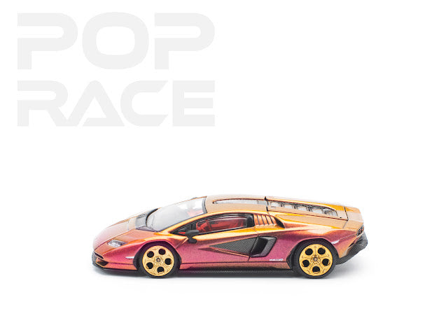 Pop Race 1:64 Lamborghini Countach LP 800-4 - Blu Hal (Preorder)