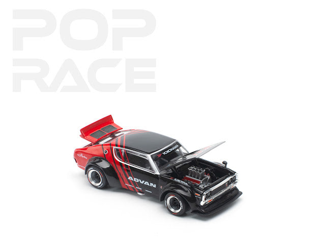 Pop Race 1:64 Skyline GT-R Drift (Kenmeri) - Advan Livery PR640199