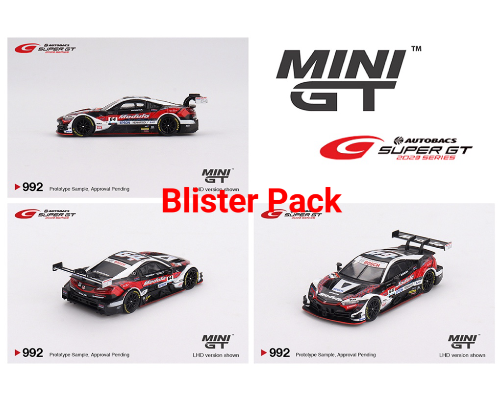 Mini GT 1:64 Japan Exclusive Honda NSX-GT “Type S” GT500 #64 “Modulo NSX-GT” Modulo Nakajima Racing 2023 SUPER GT Series MGT00992-BL (Preorder)
