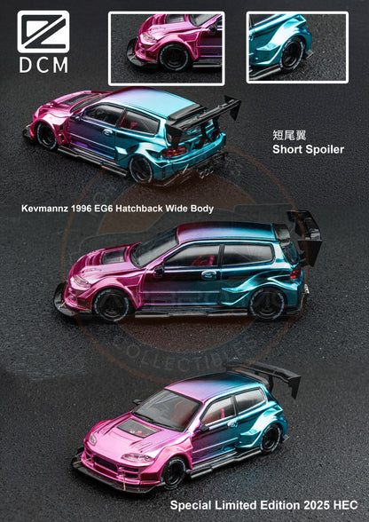 DCM 1:64 Kevmannz 1996 EG6 Hatchback Wide Body [2 Versions] [Event Edition]