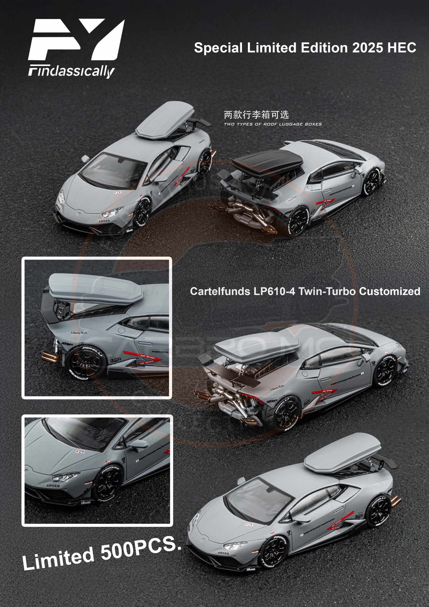 Findclassically 1:64 Cartelfunds LP610-4 Twin-Turbo Customized [Event Edition]