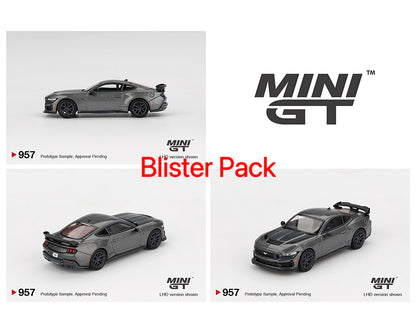 Mini GT 1:64 Ford Mustang Dark Horse 2024 – Carbonized Gray MGT00957-BL (Preorder)