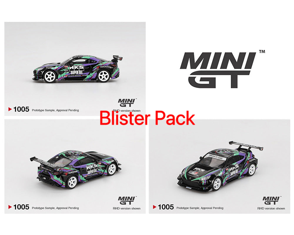 Mini GT 1:64 Toyota GR86 HKS TYPE R 2022 Tokyo Auto Salon – Black MGT01005-BL (Preorder)