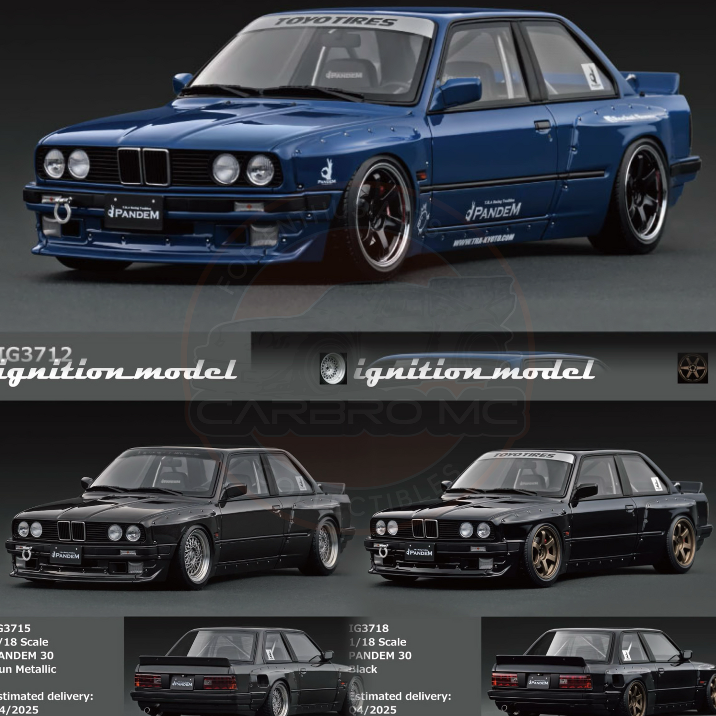 Ignition Model 1:18 PANDEM 30 IG3712/IG3715/IG3718 [3 Colors]