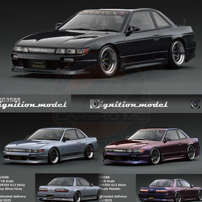 Ignition Model 1:18 VERTEX S13 Silvia IG3586/IG3588/IG3590 [3 Colors]