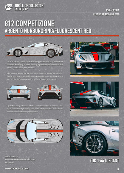 (Preorder) Fuelme x TOC 1:64 Ferrari 812 Competizione [11 Colors]