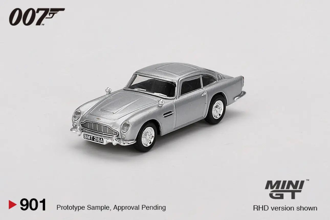 Mini GT 1:64 Aston Martin DB5 James Bond 007 Thunderball – 4 Languages – Limited Edition