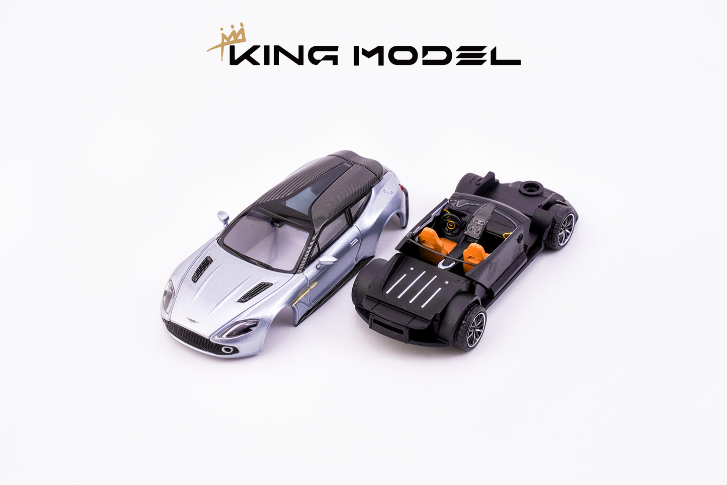 King Model 1:64 Aston Martin Vanquish Zagato Shooting Brake Silver (Preorder)