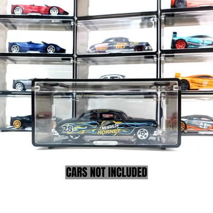 1:64 Diecast Car Display Case – Clip-On Storage Box Set (5-Pack) [4 Colors]