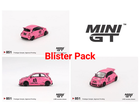 Mini GT 1:64 ABARTH 595 LB-WORKS x Abas Works – Pink (Preorder)