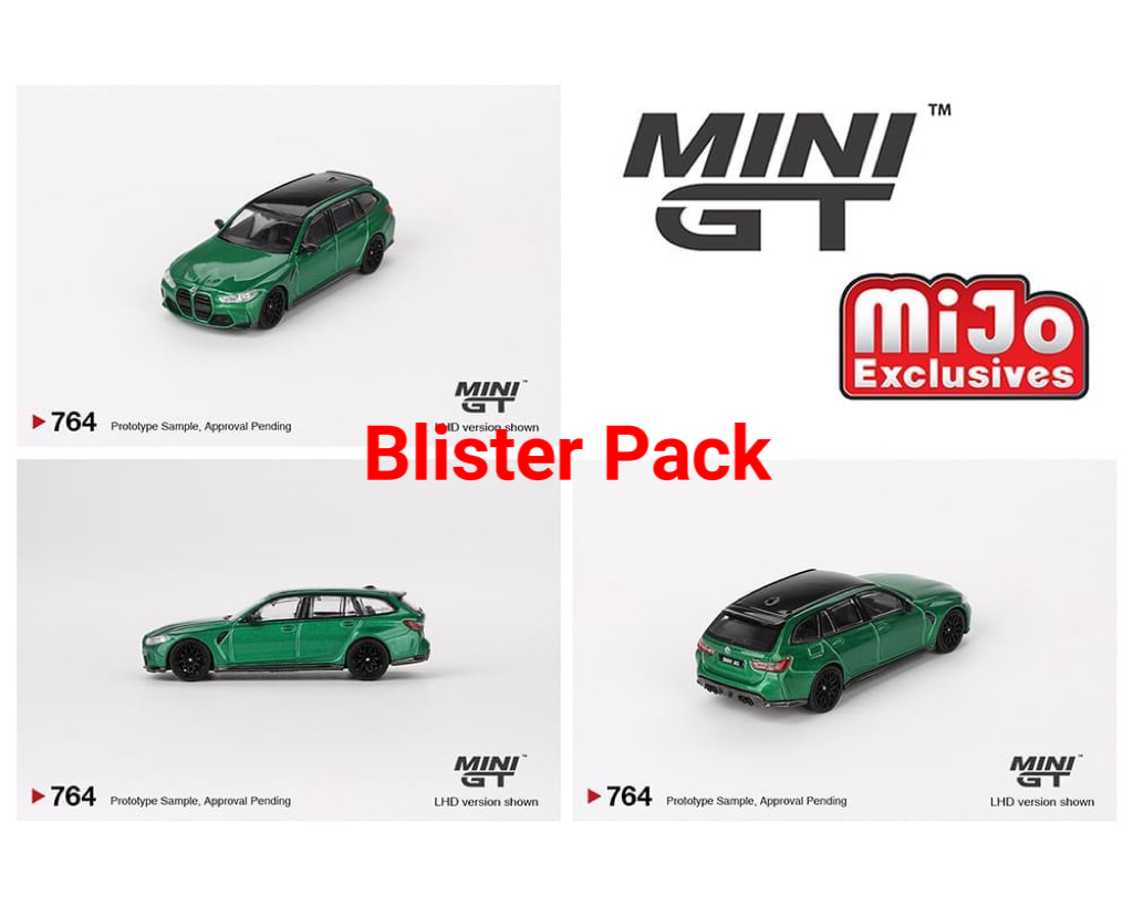 Mini GT 1:64 BMW M3 Competition Touring Isle of Man – Green Metallic