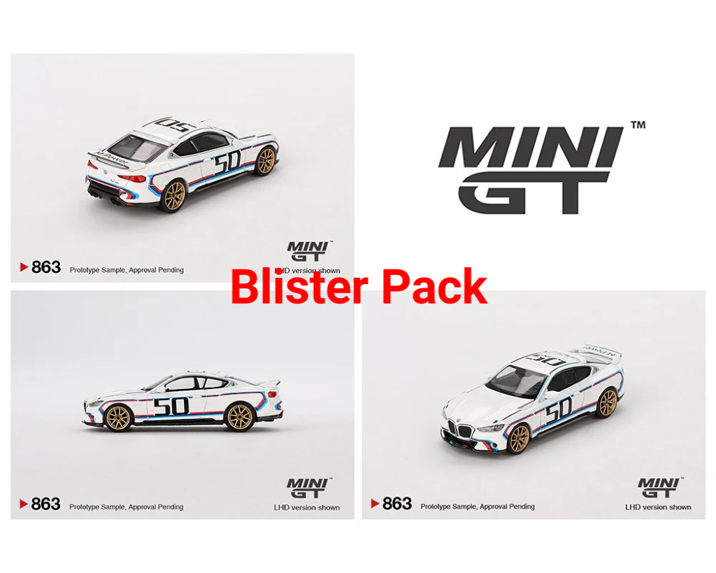 Mini GT 1:64 BMW 3.0 CSL – White MGT00863-BL