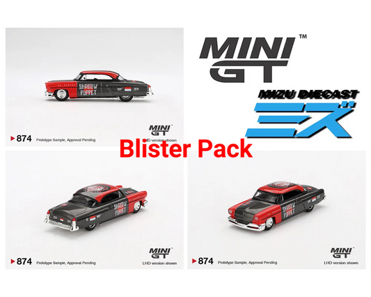 Mini GT x Mizu Diecast 1:64 Lincoln Capri Hot Rod 1954 “Shadow Puppet” Limited Edition MGT00874-BL