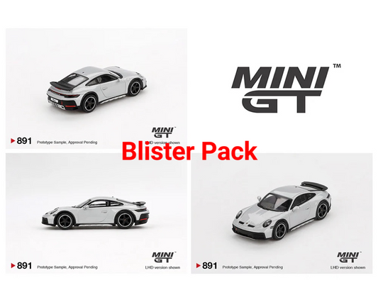 Mini GT 1:64 Porsche 911 Dakar – Ice Gray Metallic MGT00891-BL