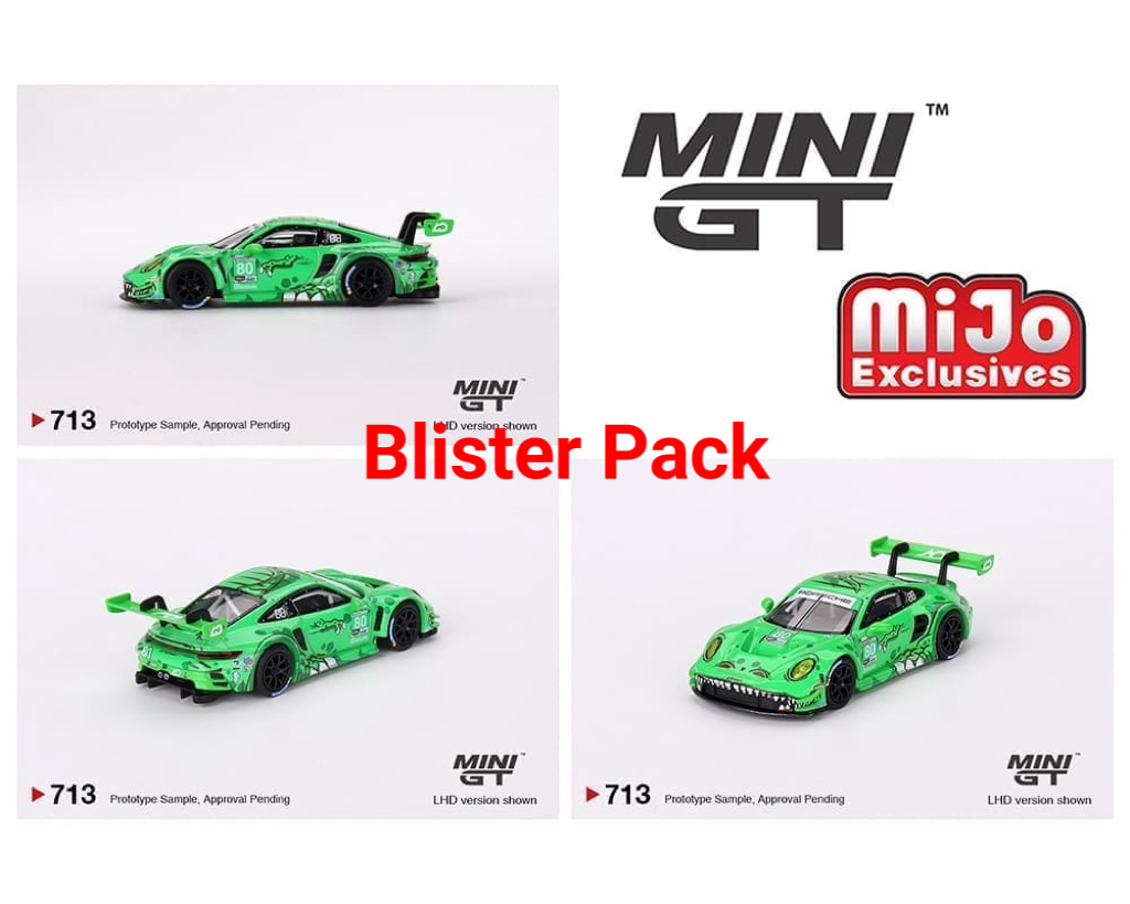 Mini GT 1:64 Porsche 911 GT3 R #80 GTD AO Racing 2023 IMSA Sebring 12 Hrs