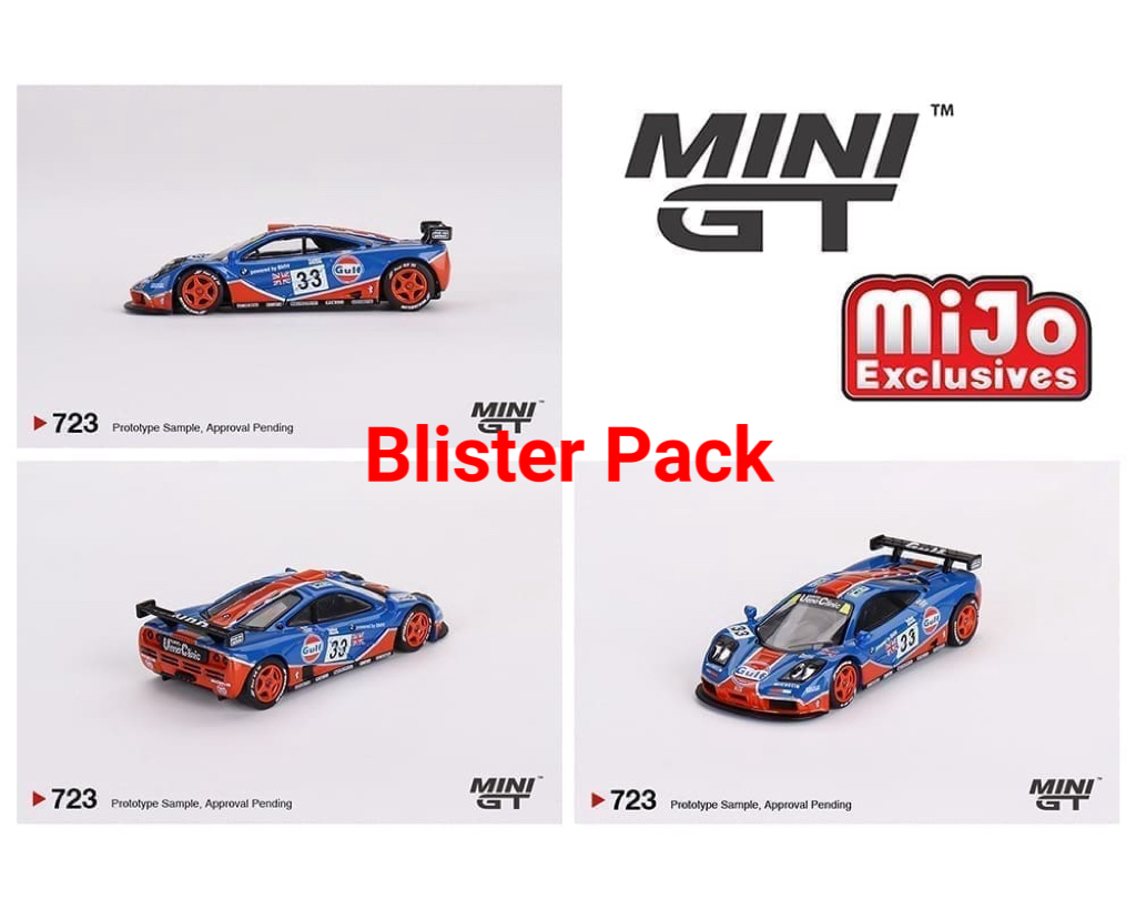 Mini GT 1:64 McLaren F1 GTR #33 1996 Le Mans 24Hr GULF – Blue