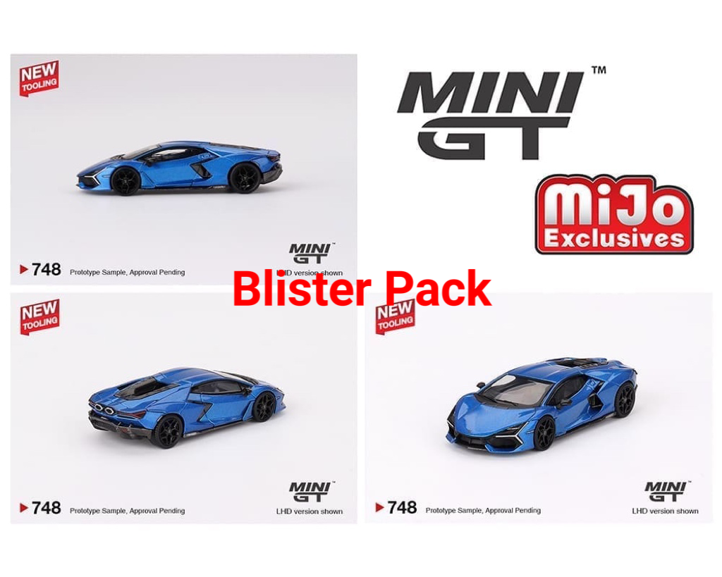 Mini GT 1:64 Lamborghini Revuelto – Blu Eleos