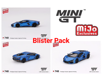 Mini GT 1:64 Lamborghini Revuelto – Blu Eleos