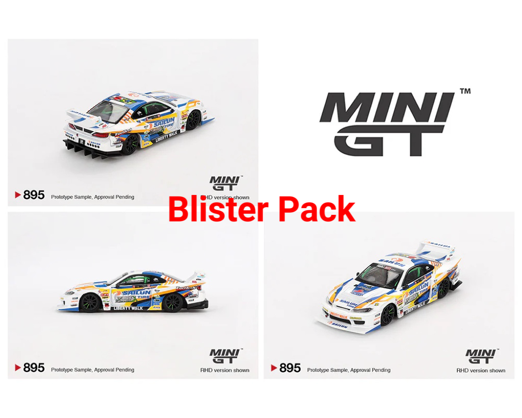Mini GT 1:64 Nissan LB-Super Silhouette S15 SILVIA #555 2023 Formula Drift Japan MGT00895-BL