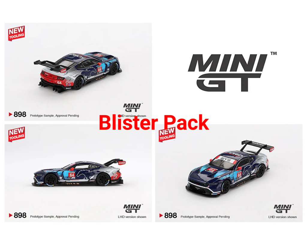 Mini GT 1:64 Ford Mustang GT3 #64 Ford Multimatic Motorsports 2024 IMSA Daytona 24Hrs (Preorder)