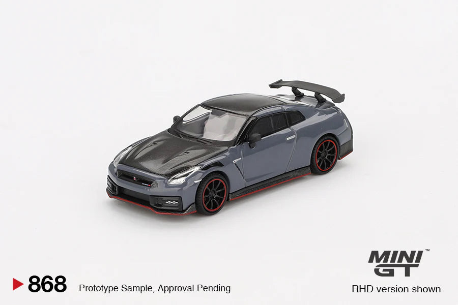 Mini GT 1:64 Nissan GT-R Nismo 2024 NISMO – Stealth Gray (Preorder)
