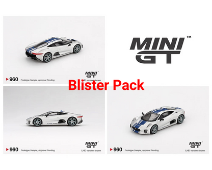 Mini GT 1:64 Jaguar C-X75 – Silver MGT00960-BL (Preorder)