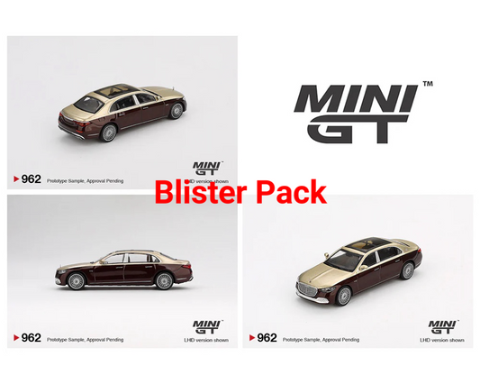 Mini GT 1:64 Mercedes-Maybach S680 – Gold / Dark Red Metallic MGT00962-BL (Preorder)