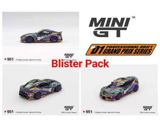 Mini GT 1:64 Toyota GR Supra KUHL 2021 D1GP EVANGELION RACING/D1 MGT00951-BL (Preorder)