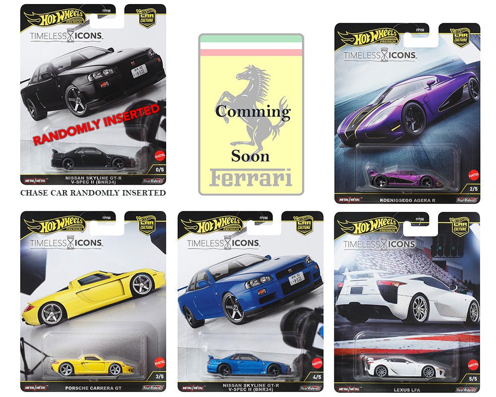 (Preorder) Hot Wheels 1:64 Car Culture 2025 N Case – Timless Icons Assortment FPY86-961N