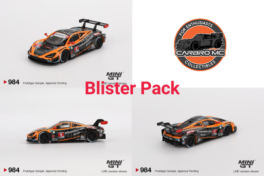 Mini GT 1:64 McLaren 720S GT3 Evo Pfaff Motorsports 2024 IMSA Daytona 24 Hrs MGT00984-BL (Preorder)