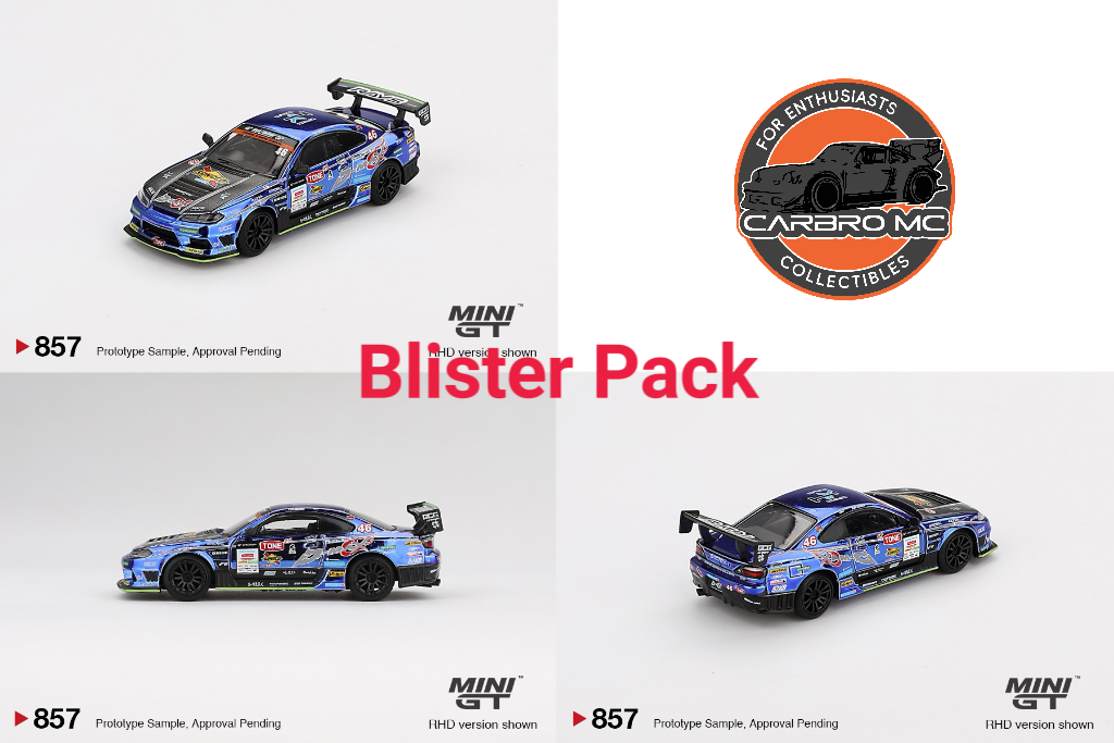 Mini GT 1:64 Japan Exclusive Nissan Silvia (S15) D-MAX #46 D-MAX Racing 2023 D1 MGT00857-BL (Preorder)