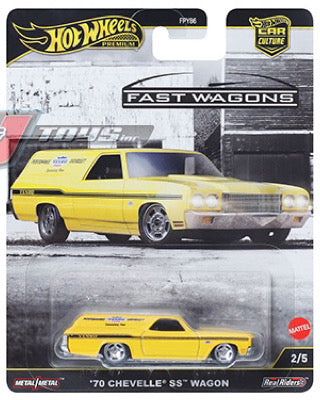 Hot Wheels 1:64 Car Culture 2025 J Case – HW FAST WAGONS FPY86-961J [1 Set - 5 Cars]