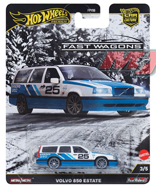 Hot Wheels 1:64 Car Culture 2025 J Case – HW FAST WAGONS FPY86-961J [1 Set - 5 Cars]