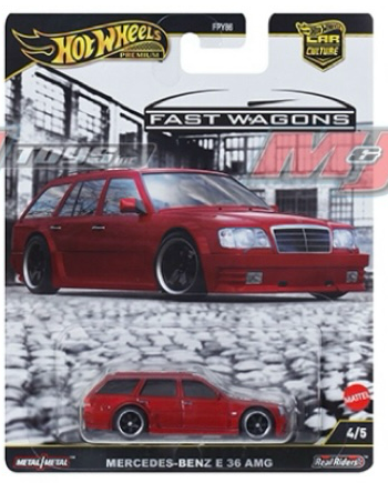Hot Wheels 1:64 Car Culture 2025 J Case – HW FAST WAGONS FPY86-961J [1 Set - 5 Cars]