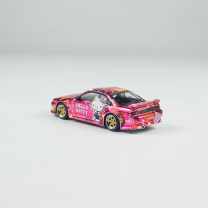(Preorder) Tarmac Works 1:64 VERTEX Silvia (S14) Hello Kitty Pink Chrome APA EXPO EXCLUSIVE 2025 T64G-018-HK2 [Exclusive]