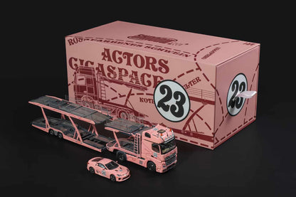 Shadow Pro 1:64 Actros PinkPig (LHD) + LFA PinkPig as a Gift - Limited Edition