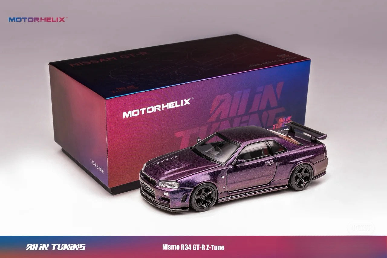 1/18 MOTORHELIX NISSAN Skyline GT-R (R34) Z-Tune Nismo en Argent EUR 1/18 MOTORHELIX NISSAN Skyline GT-R (R34) Z-Tune Nismo en Argent EUR