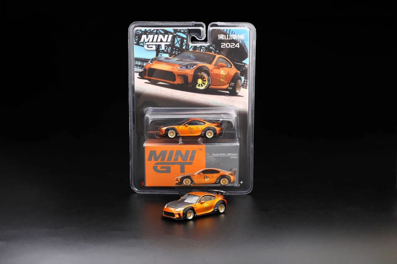 Mini GT 1:64 Toyota GR86 LB Nation LB Gold FoShan AIT 2024 [Event Edition]