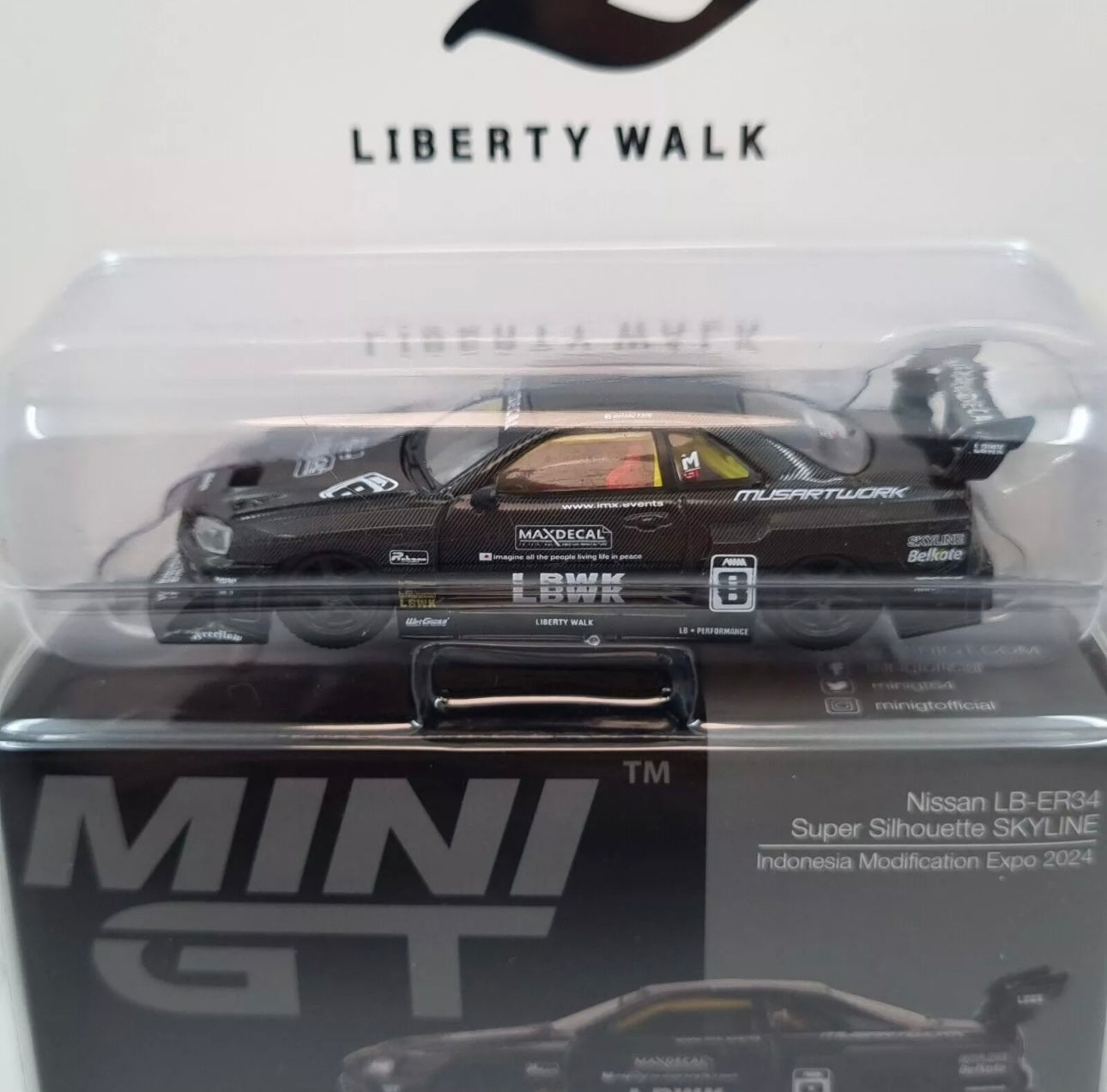 Mini GT 1:64 Nissan LB-ER34 Super Silhouette Skyline IMX 2024 [Event Edition]