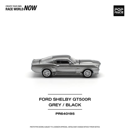 Pop Race 1:64 1967 Shelby Mustang GT500 Grey/Black (Preorder)