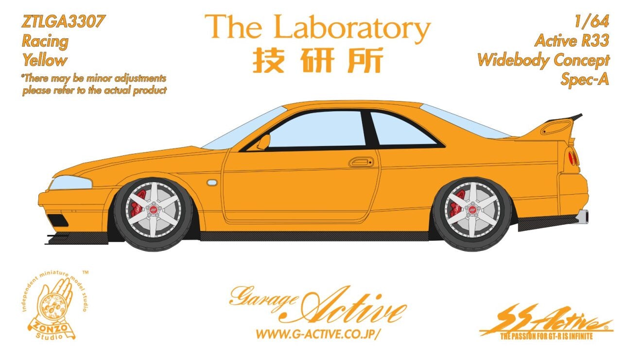 The Laboratory 1:64 Garage Active R33 Widebody Concept Spec-A [8 Colors] (Preorder)