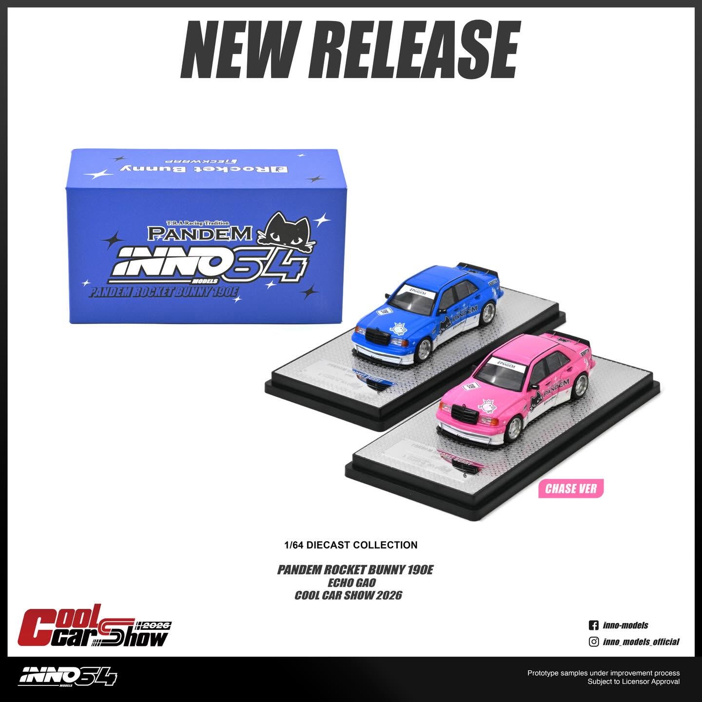 Inno64 1:64 PANDEM ROCKET BUNNY 190E “Echo Gao’s Car” Cool Car Show 2026 IN64-190EP-ECHO [Exclusive]