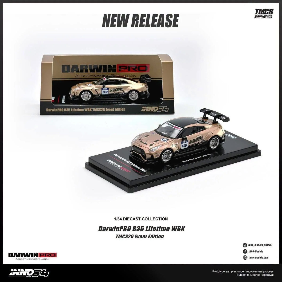 Inno64 1:64 DarwinPRO R35 Lifetime WBK TMCS 2026 IN64-R35DP-TMCS26 [Exclusive]