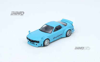 Blue toy car model on a white background with 'INNO' branding.