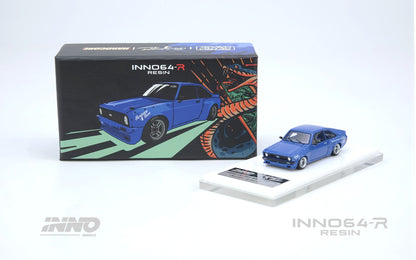 Model car and packaging with INNO64-R branding on a white background