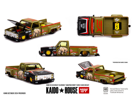 Kaido House x Mini GT x Mizu Diecast 1:64 Chevrolet Silverado “Sumatran Rhino” (Preorder)