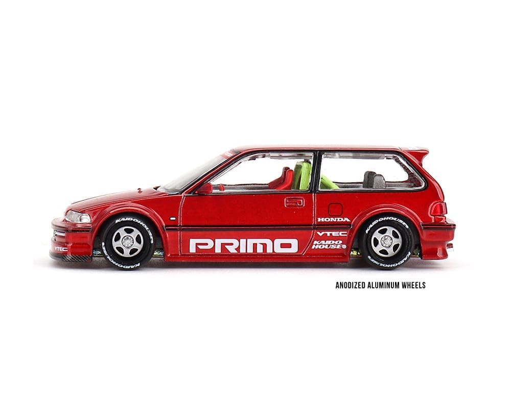 Kaido House x Mini GT 1:64 Honda Civic (EF) Kaido Works V2- M Red (Preorder)