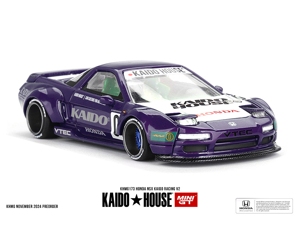 (Coming Soon) Kaido House x Mini GT 1:64 Honda NSX Kaido Racing V2 – Purple KHMG173