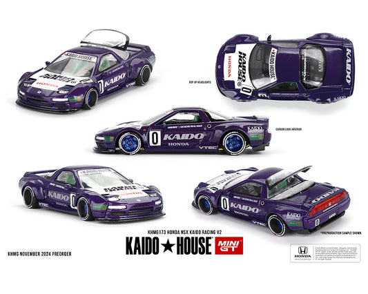 Kaido House x Mini GT 1:64 Honda NSX Kaido Racing V2 – Purple (Preorder)